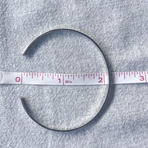 Nataliya V Collister NVC Love Believe Dream Sterling Silver 925 Cuff Bracelet - Picture 5 of 5